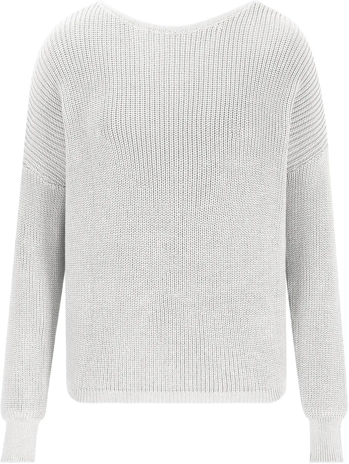 2024 Fall Winter Sweaters for Women Off The Shoulder Sweater Oversized Knit Long Sleeve Sweaters Tunic Tops
