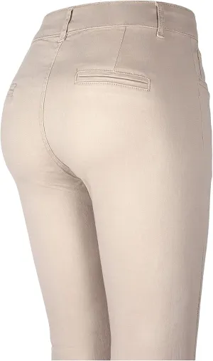 2LUV Women's Stretchy 5 Pocket Skinny Color Uniform Pants