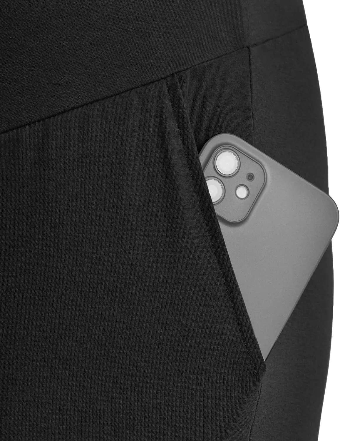 AMPOSH Women's Maternity Capri Pants Stretchy Lounge Pants Comfortable Pregnancy Shorts