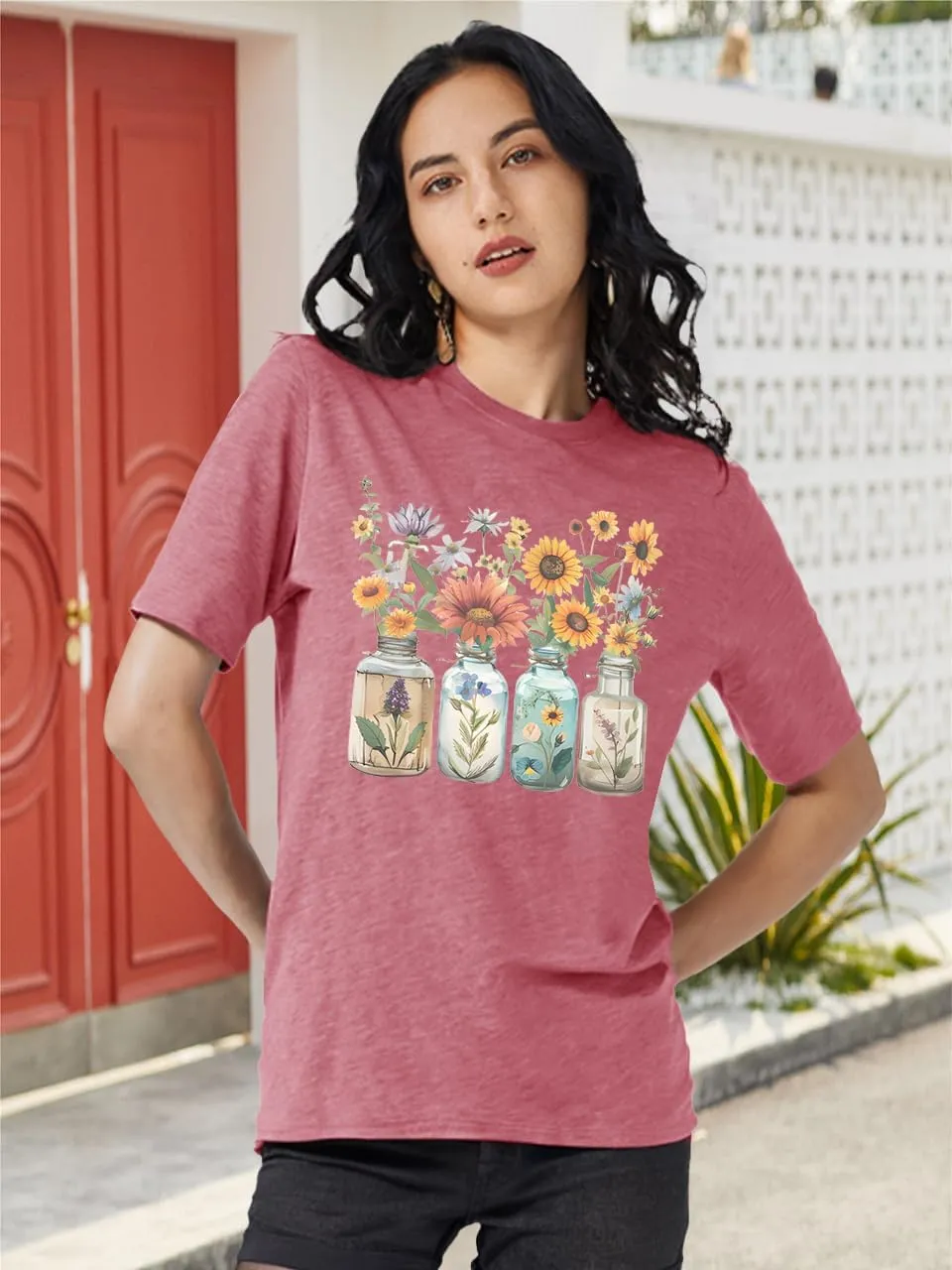 Be Kind T Shirts Women Graphic Blessed Teacher Shirt Short Sleeve Inspirational Heart Print Graphic Tees