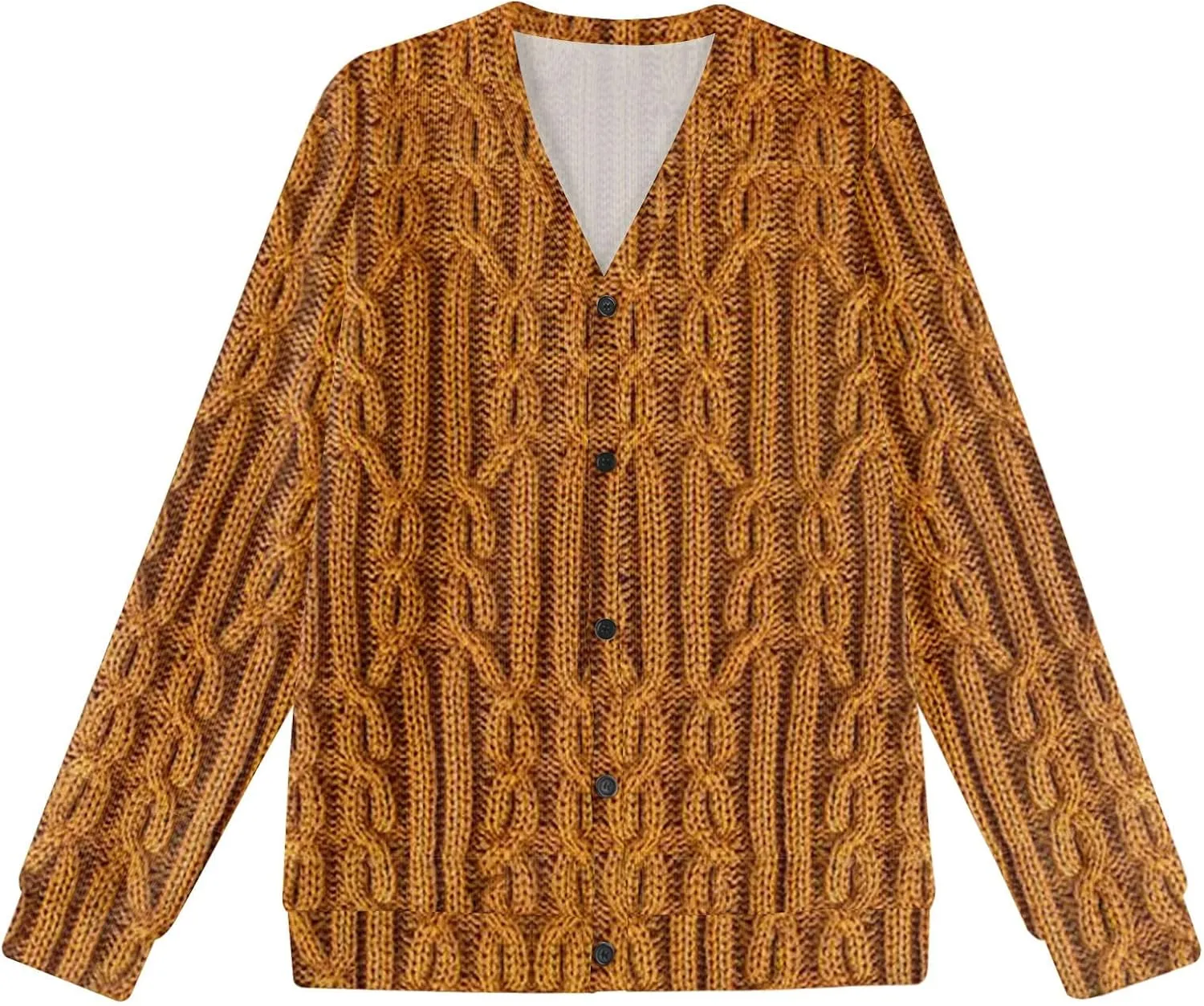 Cardigan Sweater for Men Knitted Long Sleeve Sweaters V Neck Button up Sweaters Classic Tops Casual Pullovers
