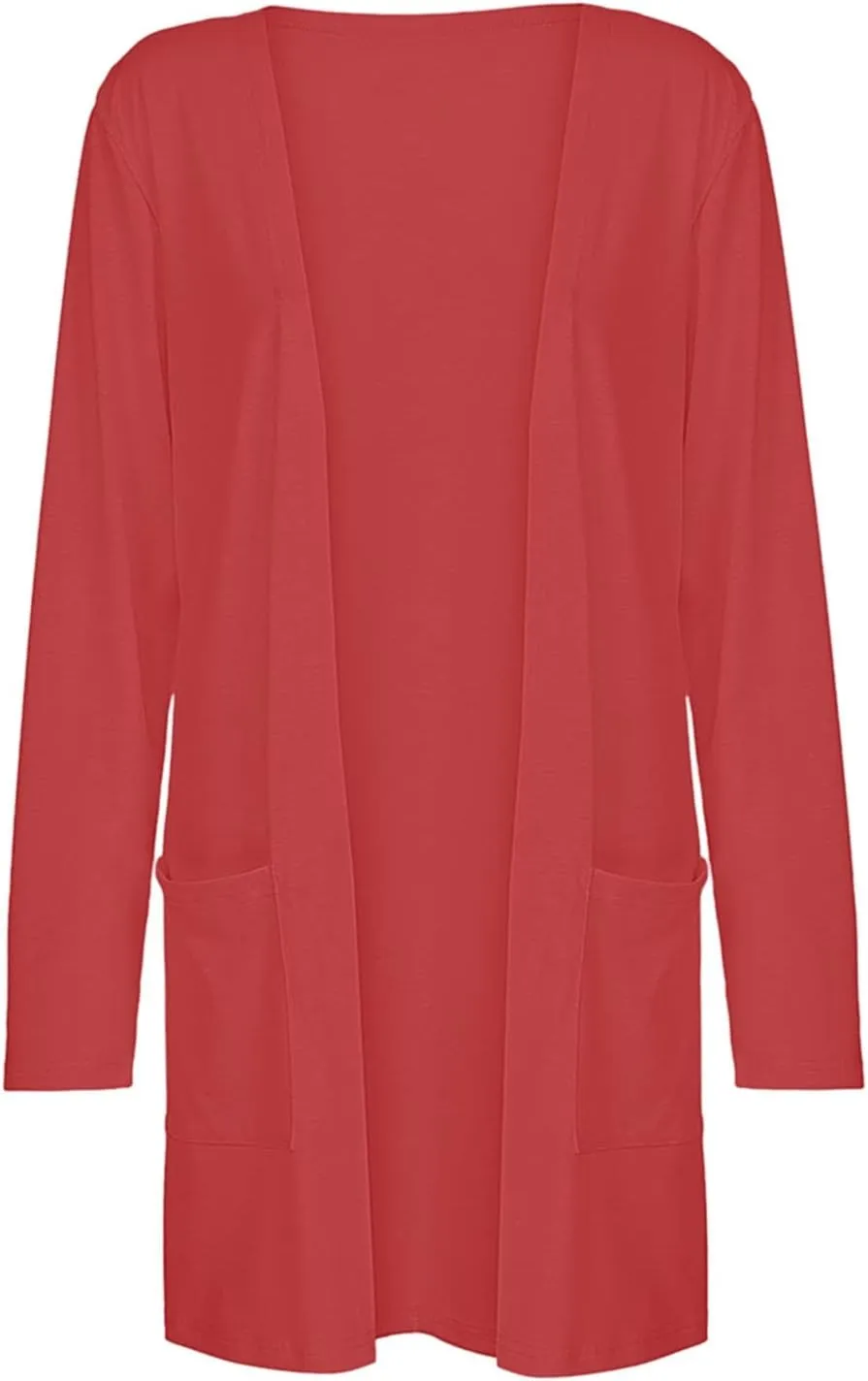 Cardigan Sweaters for Women Trendy Open Front Lightweight Jackets Tops Fall Fashion 2024 Shirts Loose Outwear