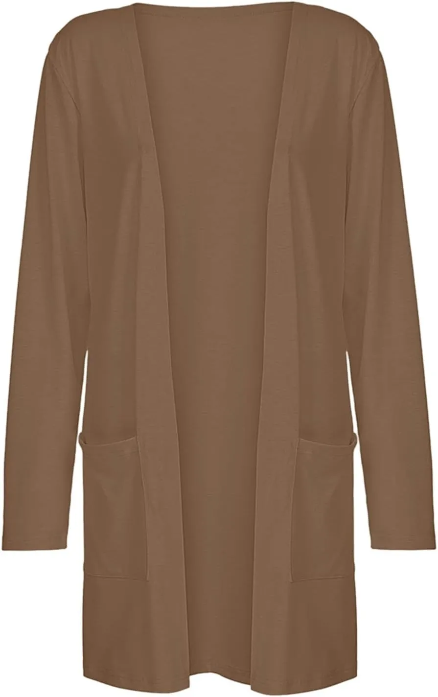 Cardigan Sweaters for Women Trendy Open Front Lightweight Jackets Tops Fall Fashion 2024 Shirts Loose Outwear