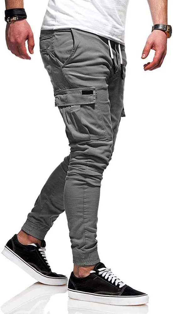 Cargo Pants for Men Relaxed Fit Pants Hiking Cargo Pants Relaxed Winter Men Joggers Pants Loose Fit Men's Classic-Fit