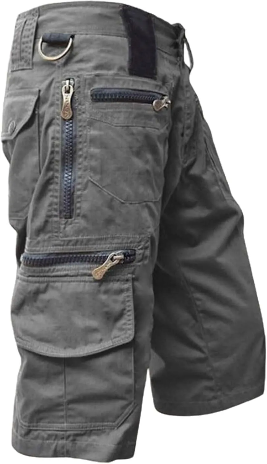 Cargo Shorts for Men Big and Tall Military Combat Tactical Hiking Shorts with Multi-Pocket Lightweight Fishing Shorts