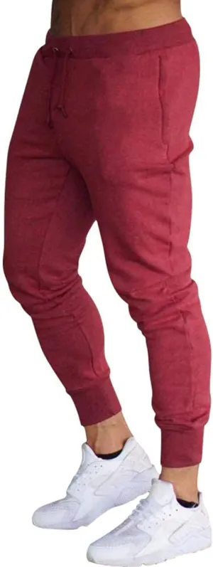 Cargo Trousers for Men Men Slim Fit Sweatpants Mens Tracksuit Slim Fit Bottoms Joggers Elasticated Waist Zip Pockets