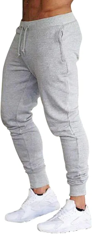 Cargo Trousers for Men Men Slim Fit Sweatpants Mens Tracksuit Slim Fit Bottoms Joggers Elasticated Waist Zip Pockets