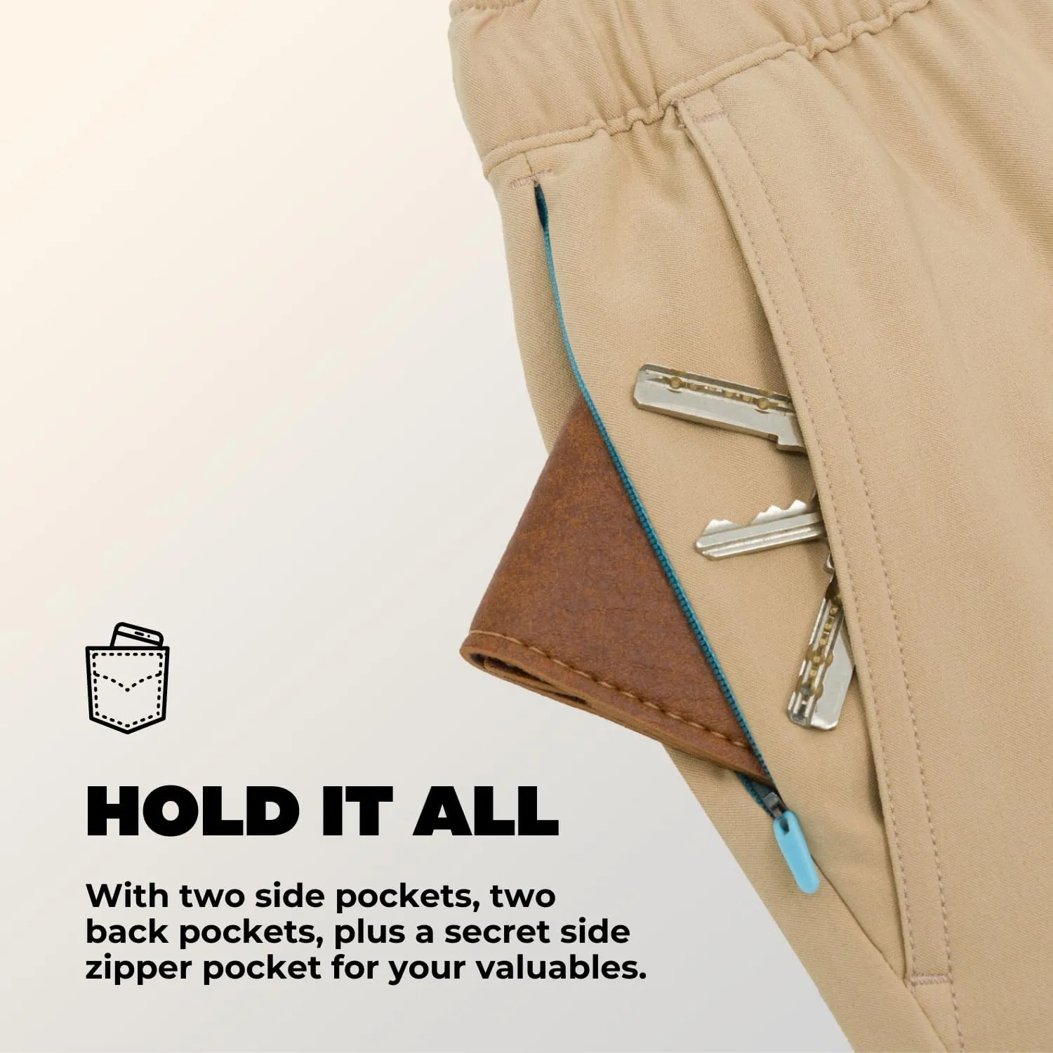 Chubbies Mens Everywear Pants, Chino Pants, Stretchy and Wrinkle Resistant, 30" Inseam