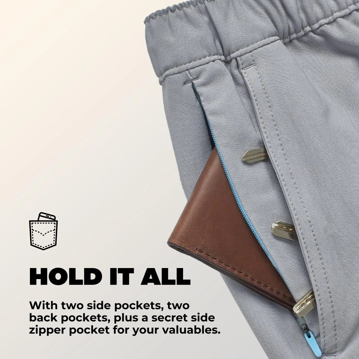 Chubbies Mens Everywear Pants, Chino Pants, Stretchy and Wrinkle Resistant, 30" Inseam