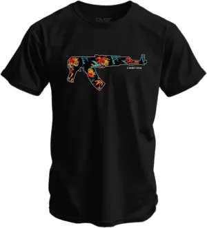 Combat Iron Men's Graphic T-Shirt | Tropical AR | Athletic Fit, Tagless Comfort