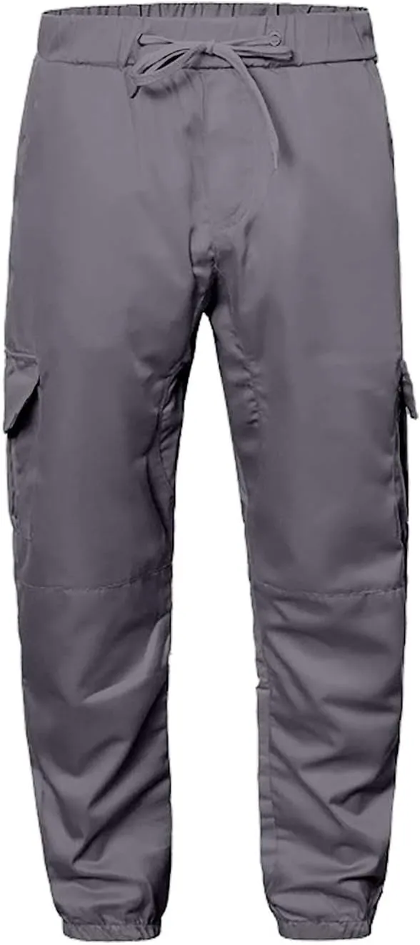 CRNTCEM Mens Slim Fit Jogging Cargo Pants Tapered Leg Casual Work Chino Pants Slim Fit Fitness Gym Bodybuilding Sweatpants