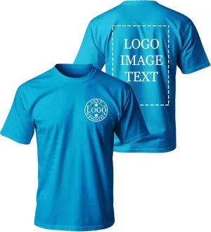Custom T Shirts for Men Women-Made in USA-Customized T Shirts with Photo Logo Text,Personalized Shirts Front & Back Print