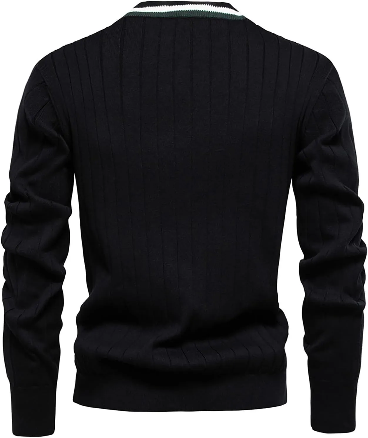Dgoopd Cardigan Sweaters for Men Striped Knit Sweater Button Down V Neck Cardigan Lightweight Long Sleeve Sweater Casual Tops