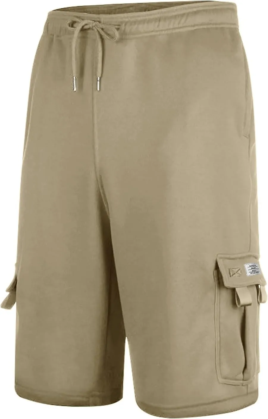 Dgoopd Cargo Shorts for Men Summer Sweat Shorts Drawstring Elastic Waist Shorts Casual Beach Shorts Athletic Gym Shorts 2025