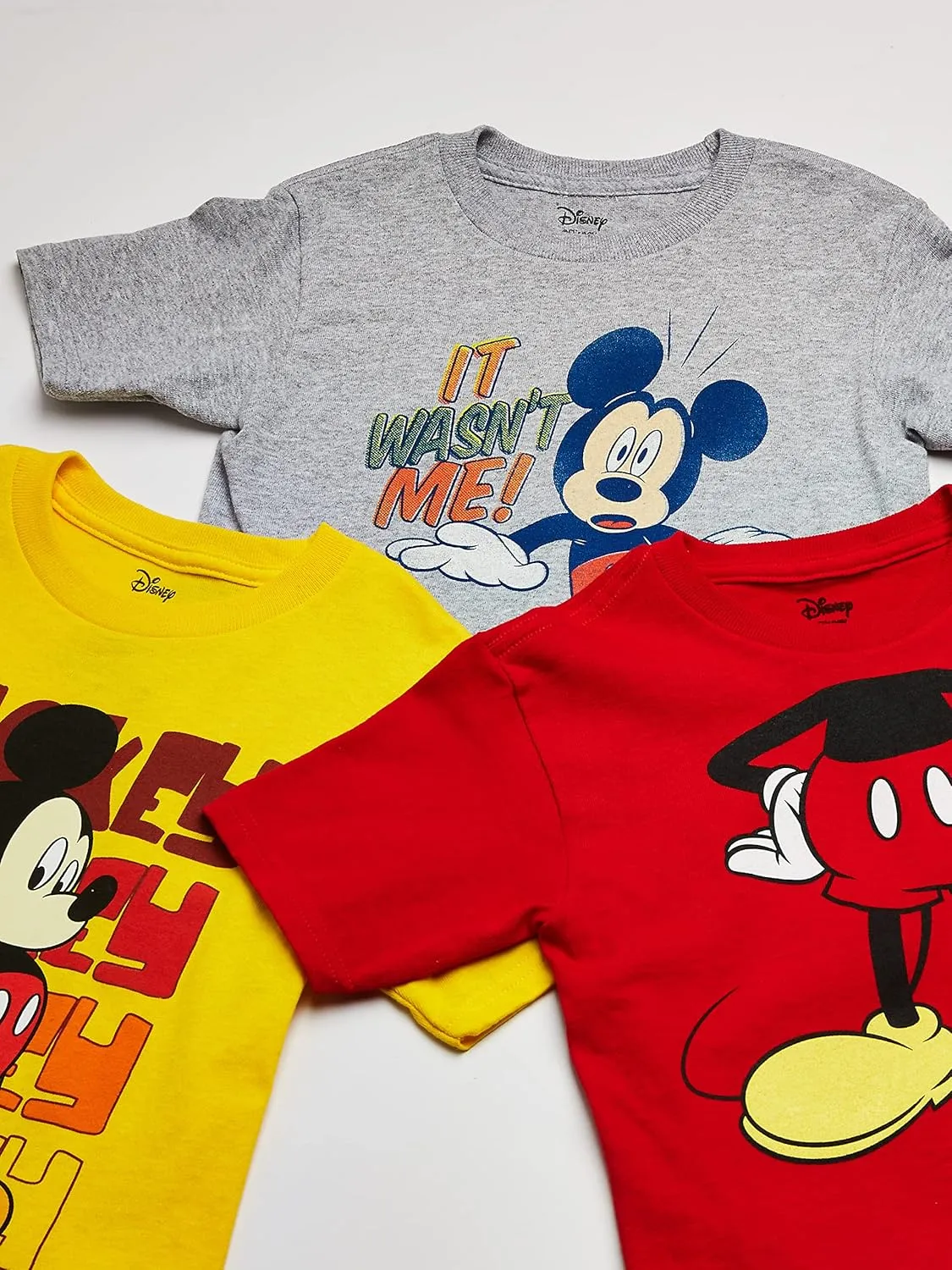 Disney Boys' Mickey Mouse 3-Pack T-Shirts