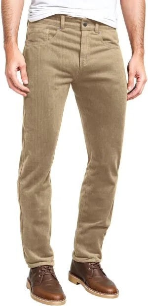 ETHANOL Men's Slim Stretchy Casual Corduroy Pant