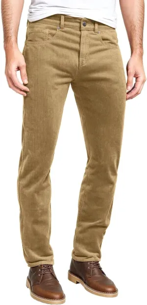 ETHANOL Men's Slim Stretchy Casual Corduroy Pant