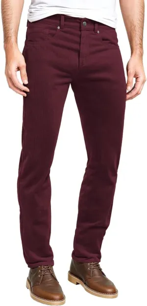 ETHANOL Men's Slim Stretchy Casual Corduroy Pant