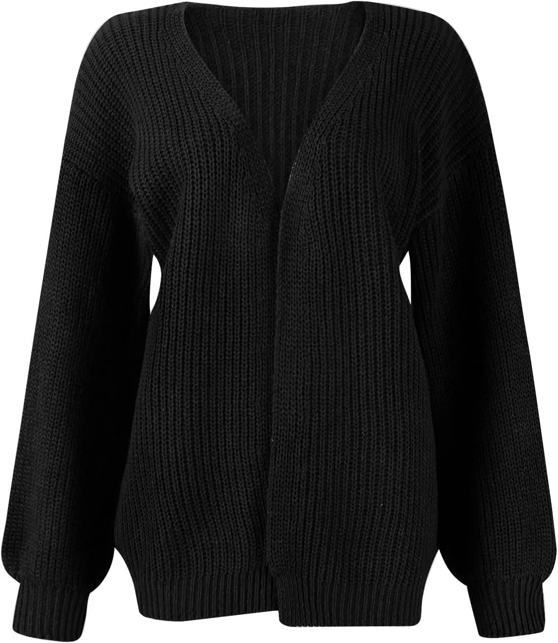 Fall Sweaters For Women 2024 Fashion Casual Open Front Long Sleeve Knitted Cardigans Sweaters Outerwear Coats
