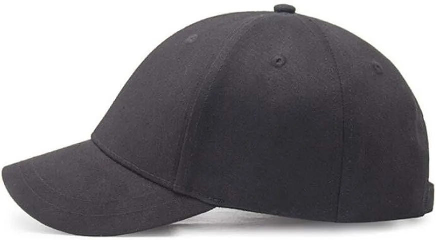 Fashion 2.35" Short Brim Anti Sweat Sunscreen Baseball Cap Plain Cotton Hat