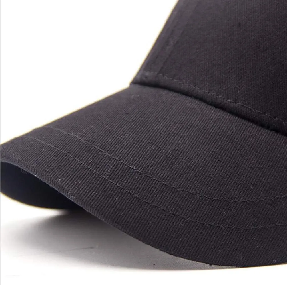 Fashion 2.35" Short Brim Anti Sweat Sunscreen Baseball Cap Plain Cotton Hat