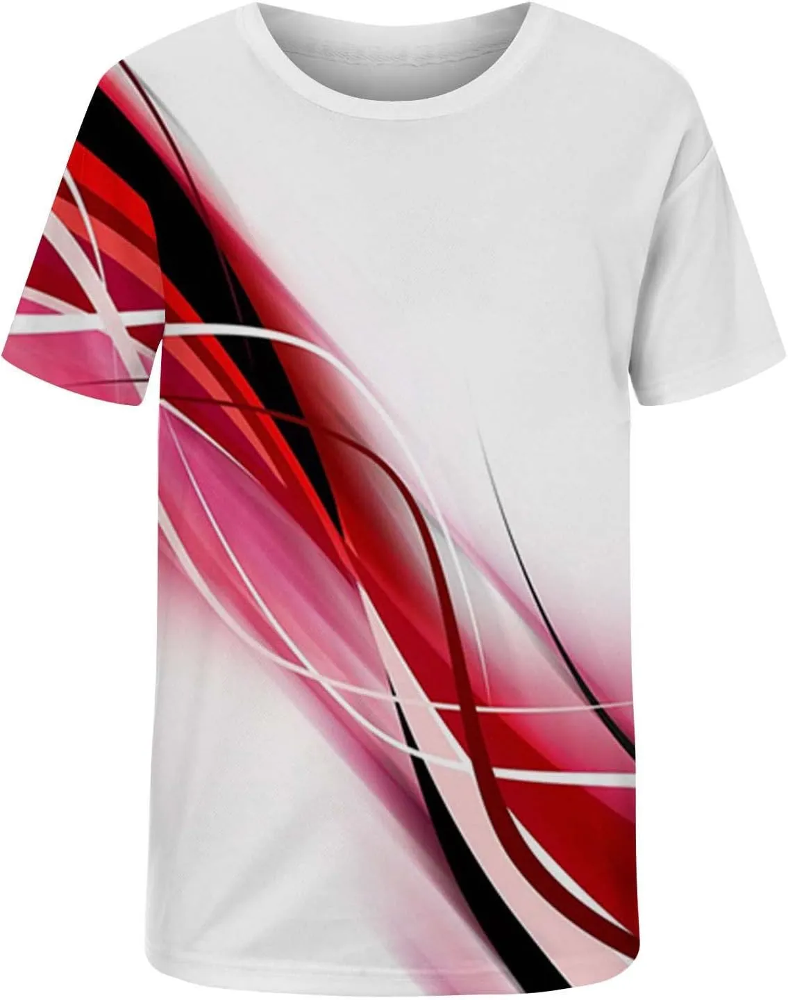 Funny Tshirts Shirts for Men 2024 Casual Short Sleeve Line Print Graphic Tee Shirts Summer Beach Crewneck Pullover