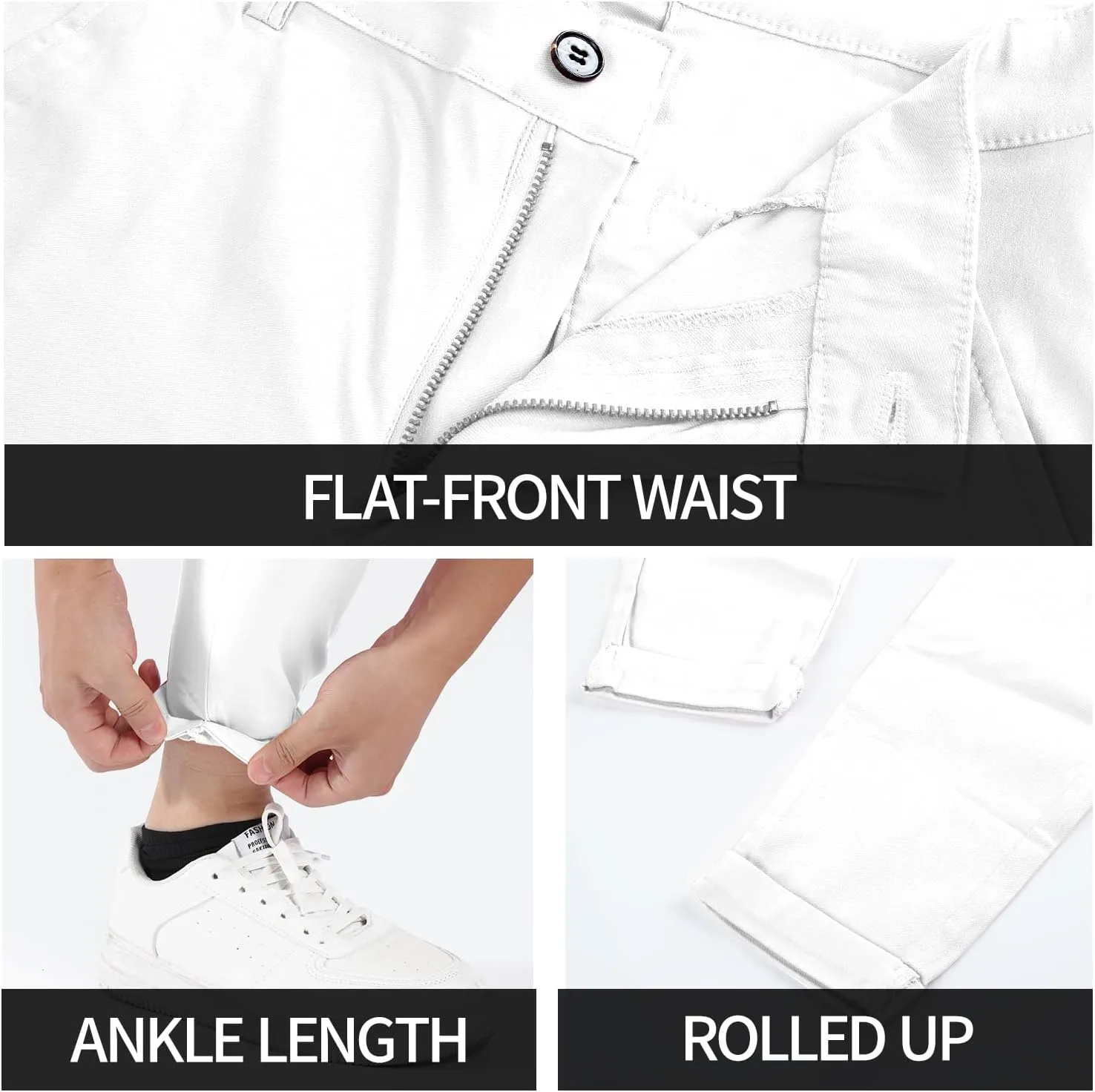 GINGTTO Mens Dress Pants Slim Fit Chino Pants for Men Stretch