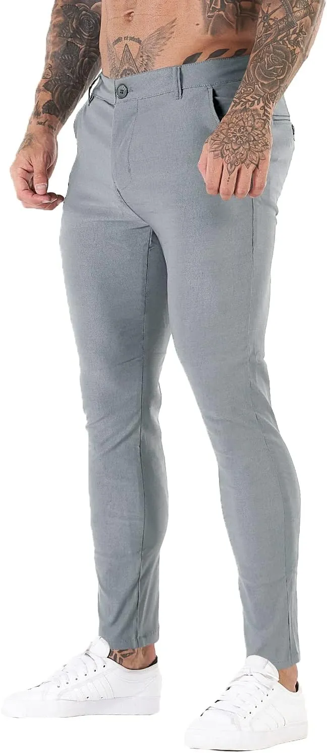 GINGTTO Mens Dress Pants Slim Fit Stretch Chino Pants for Men