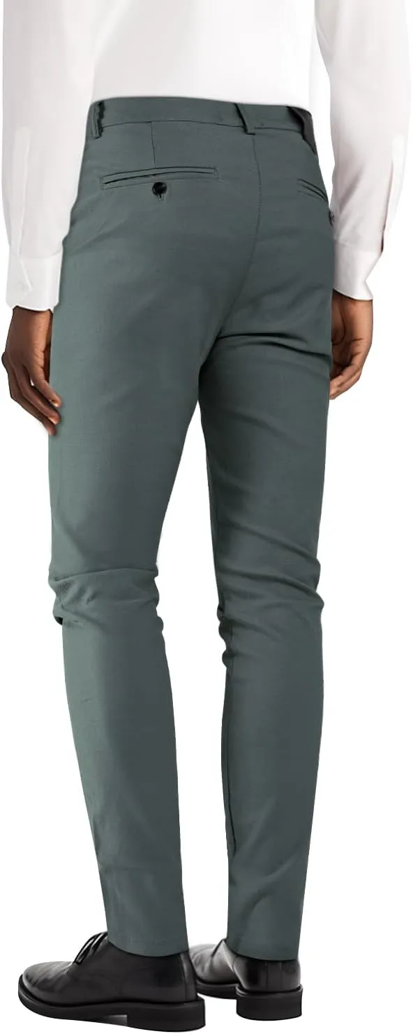 GINGTTO Mens Dress Pants Slim Fit Stretch Chino Pants for Men