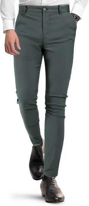 GINGTTO Mens Dress Pants Slim Fit Stretch Chino Pants for Men