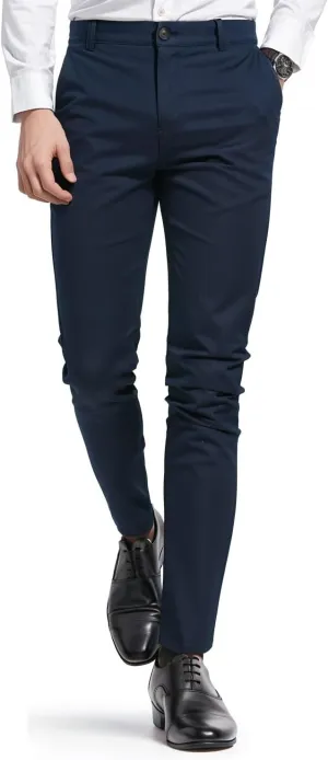 GINGTTO Mens Dress Pants Slim Fit Stretch Chino Pants for Men
