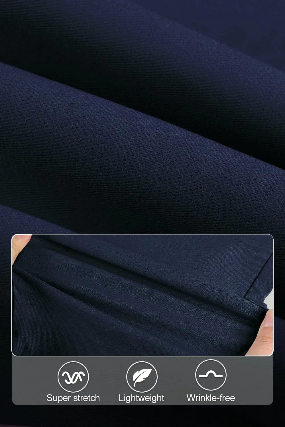 GINGTTO Mens Dress Pants Slim Fit Stretch Chino Pants for Men