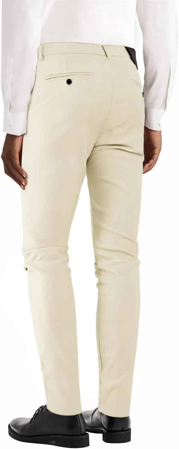 GINGTTO Mens Dress Pants Slim Fit Stretch Chino Pants for Men