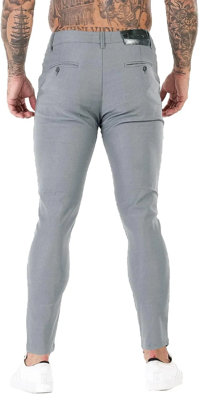 GINGTTO Mens Dress Pants Slim Fit Stretch Chino Pants for Men