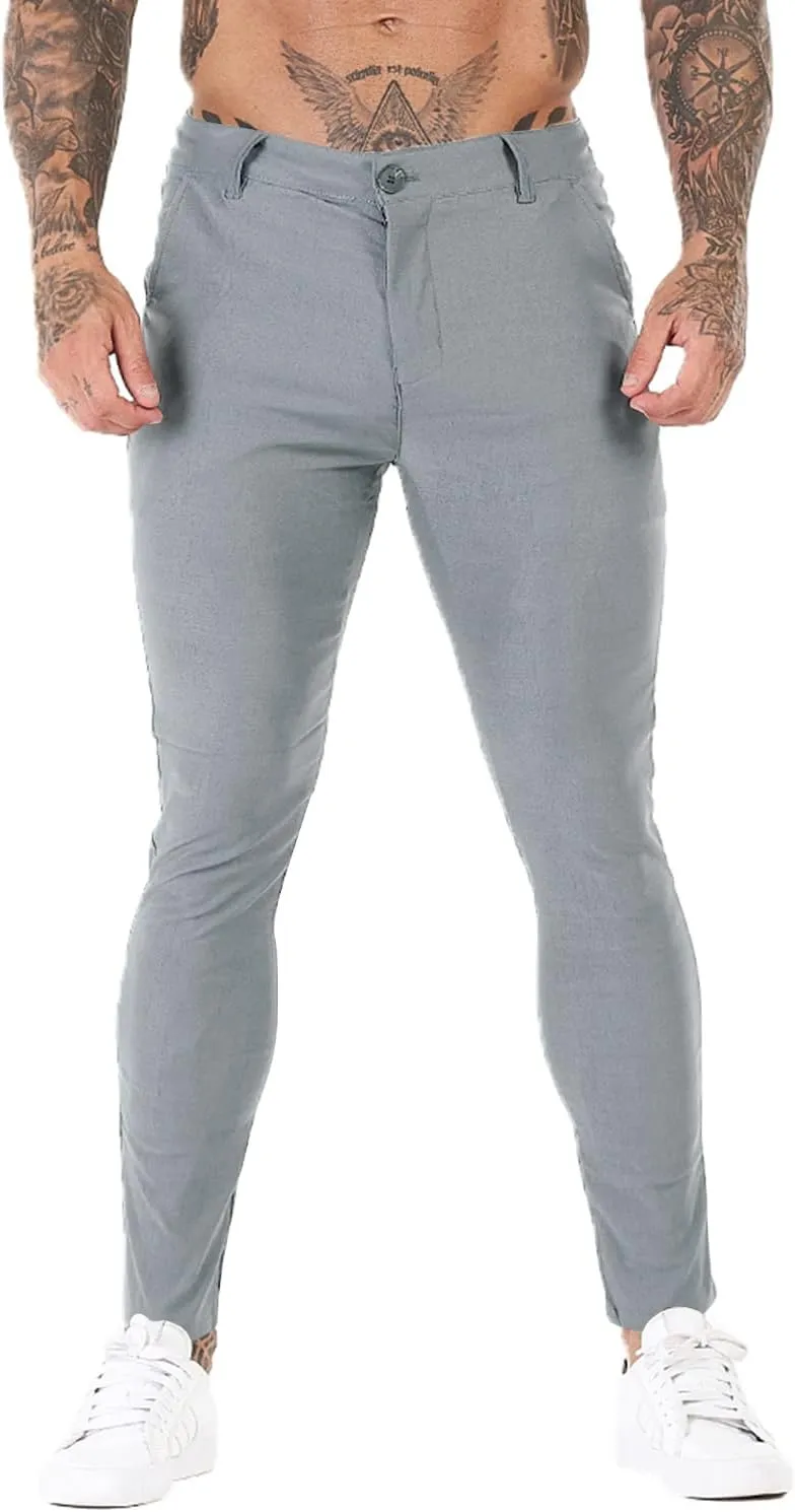 GINGTTO Mens Dress Pants Slim Fit Stretch Chino Pants for Men