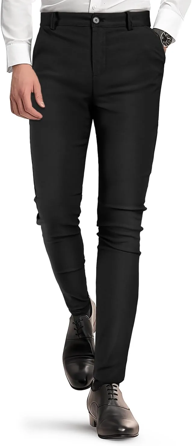GINGTTO Mens Dress Pants Slim Fit Stretch Chino Pants for Men