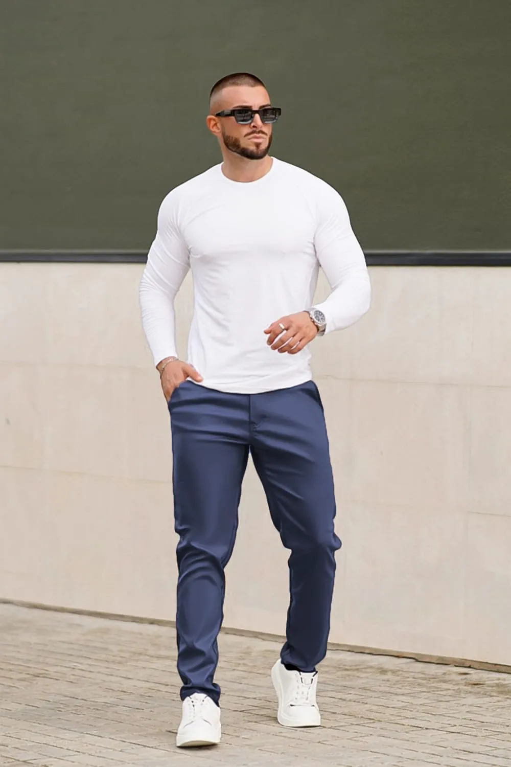 GINGTTO Mens Leather Pants Slim Fit Disco Pants for Men Stretch