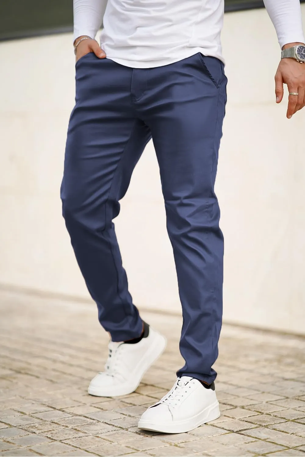GINGTTO Mens Leather Pants Slim Fit Disco Pants for Men Stretch