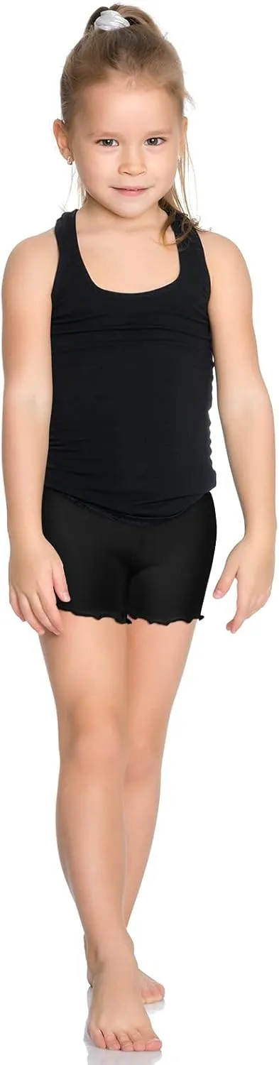 Girls Shorts Under Dress Dance Bike Shorts for Playground Gym Sports, NOT Transparent