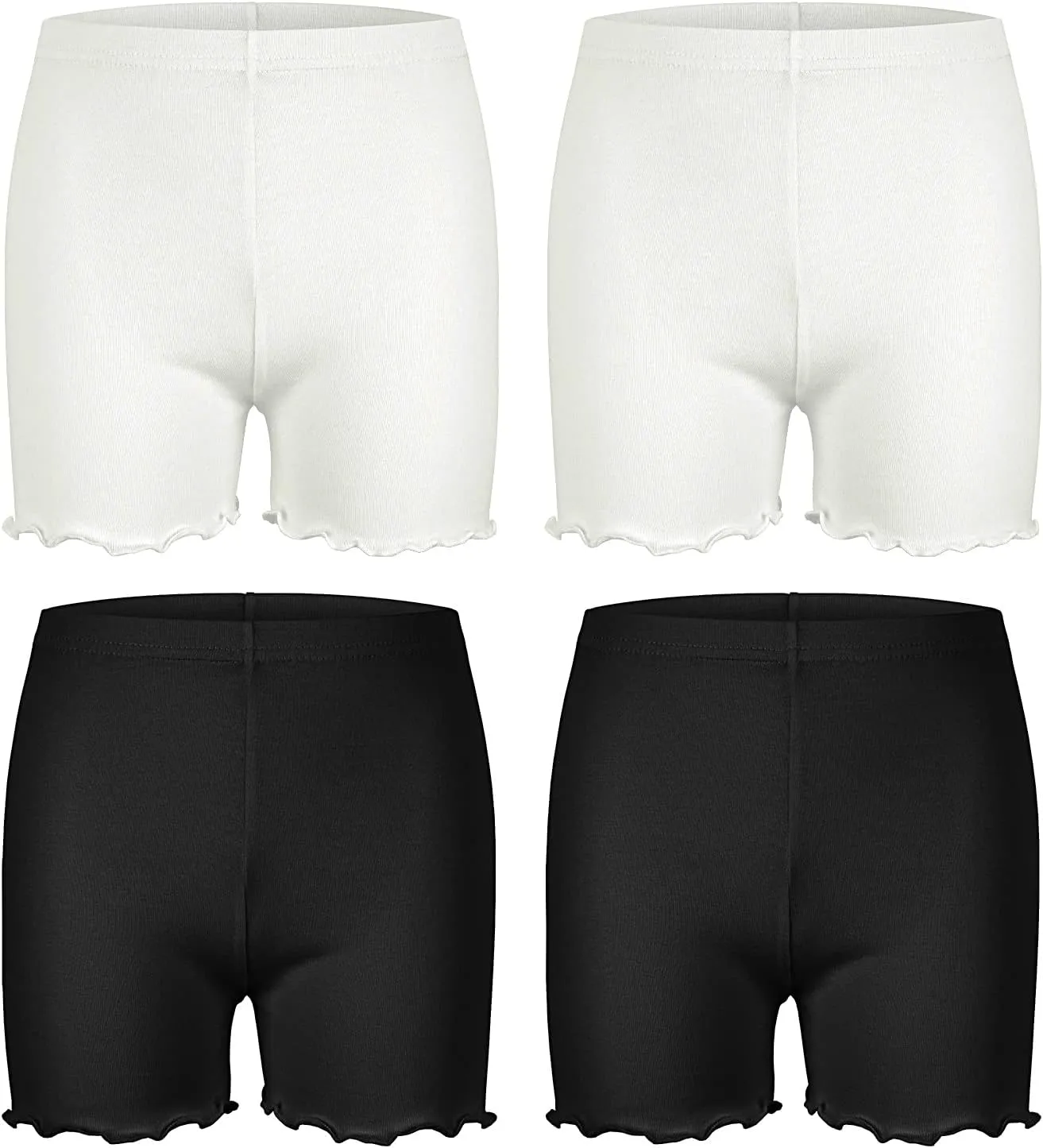 Girls Shorts Under Dress Dance Bike Shorts for Playground Gym Sports, NOT Transparent