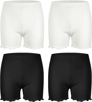 Girls Shorts Under Dress Dance Bike Shorts for Playground Gym Sports, NOT Transparent