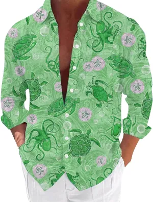Hawaiian Shirt for Mens 2025 Fashion Tropical Beach Aloha Shirts Summer Button Down Short Sleeve Novelty Printed Tops