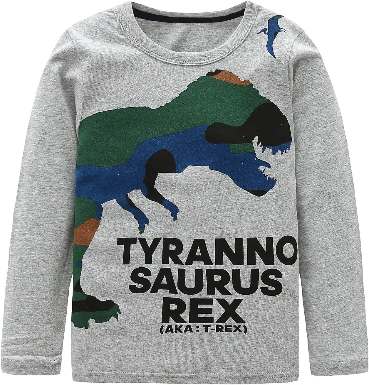 HowJoJo Boys Dinosaur T Shirts Cotton Long Sleeve Shirt Graphic Tees