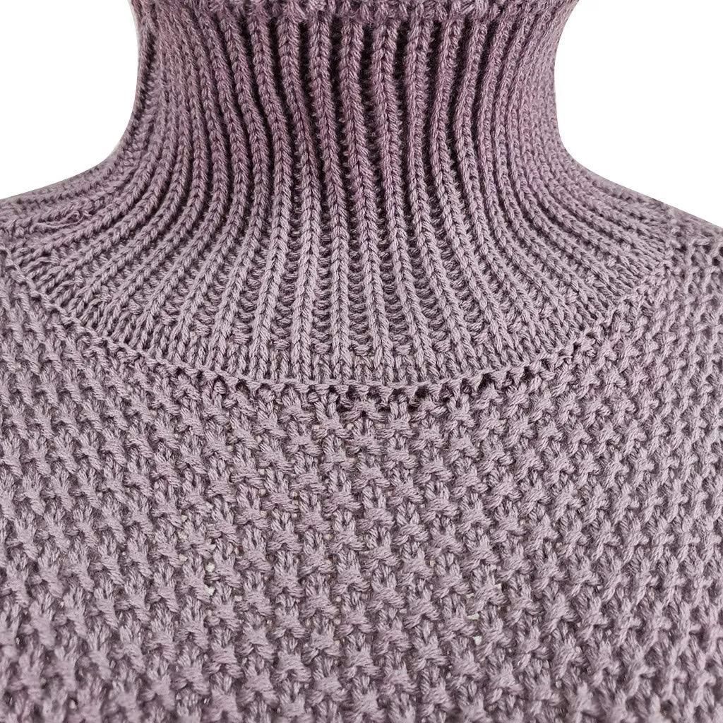 iLH Sweater for Women Oversize Turtleneck Cable Knit Sweaters Long Sleeve Loose Chunky Shirts Warm Winter Pullover Tops