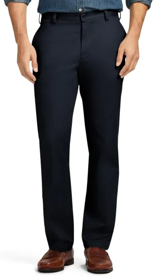 IZOD Men's American Chino Flat Front Slim Fit Pant