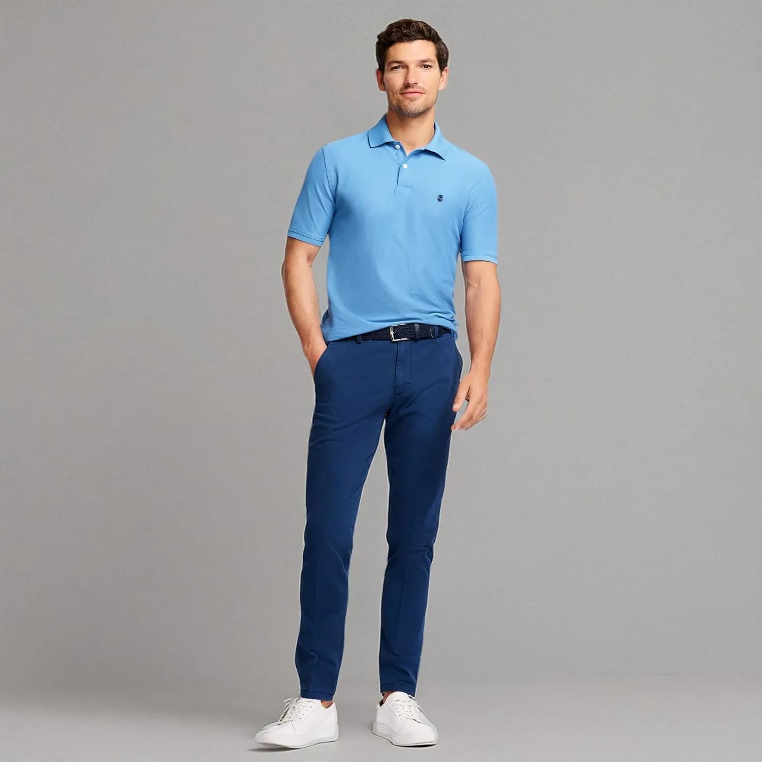 IZOD Men's Saltwater Stretch Flat Front Slim Fit Chino Pant