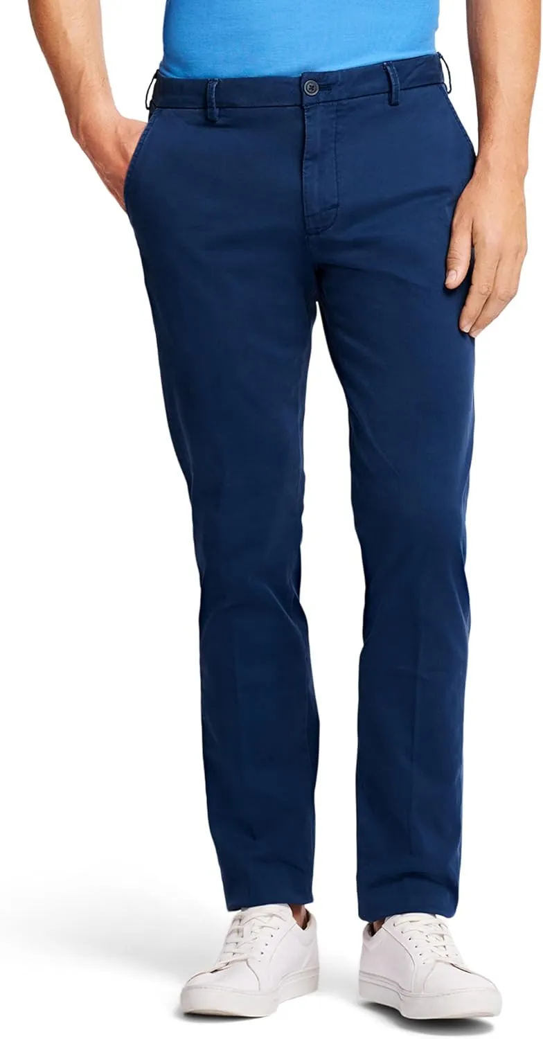 IZOD Men's Saltwater Stretch Flat Front Slim Fit Chino Pant