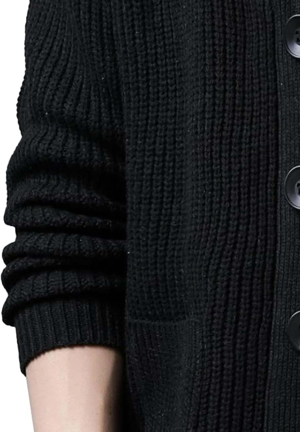 JEShifangjiusu Men'S Cardigan Sweaters Wool Blend V Neck Button Down Sweaters Casual Long Sleeve Knitwear With Pockets