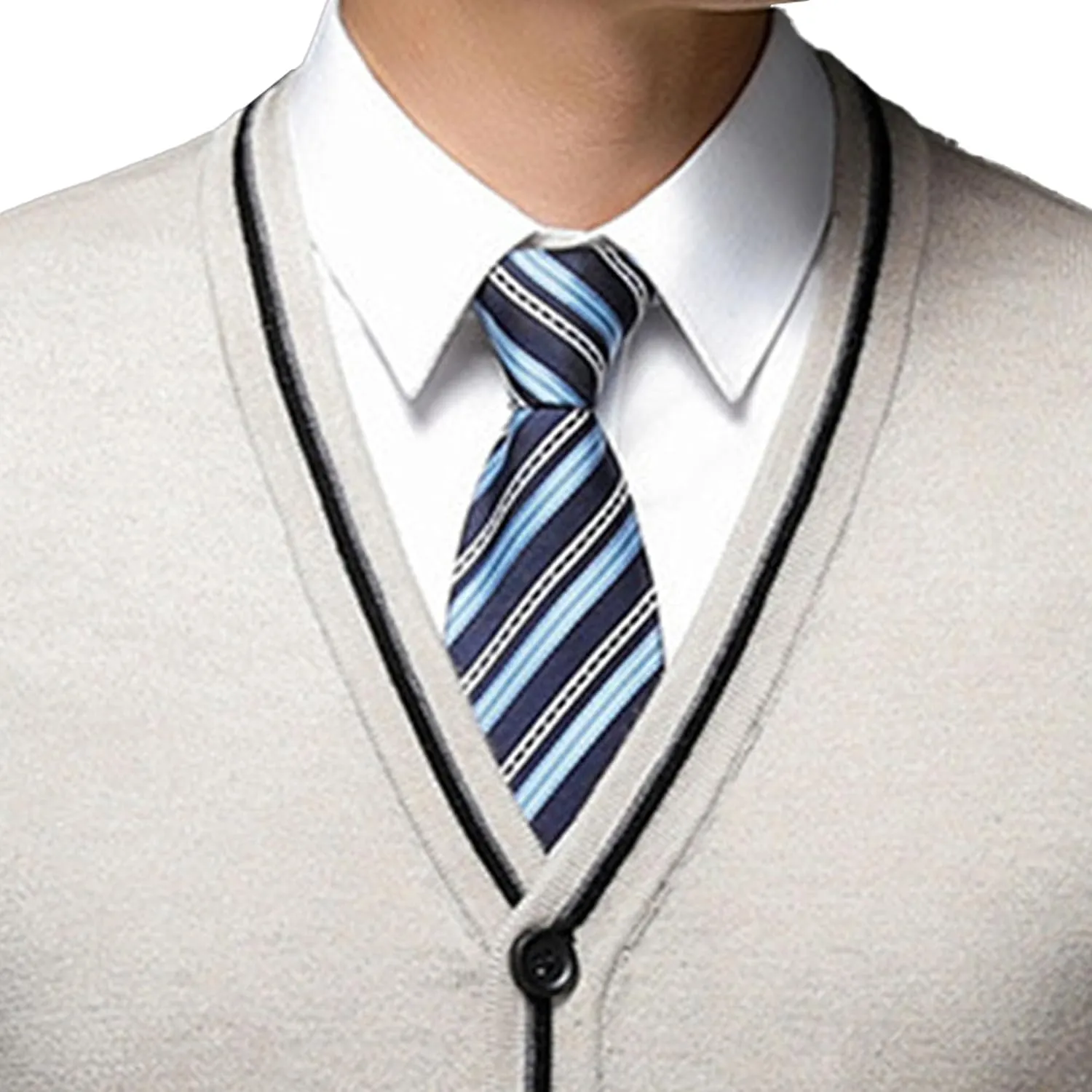 JEShifangjiusu Men'S Cardigan Sweaters Wool Blend V Neck Button Down Sweaters Casual Solid Color Lightweight Knitted Overcoat