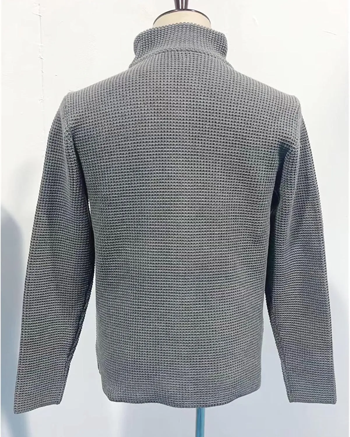 JEShifangjiusu Men'S Cardigan Sweaters Wool Blend V Neck Button Down Sweaters Long Sleeve Jacket Knitwear With Pockets
